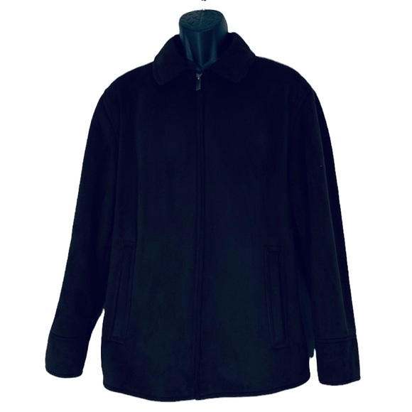 Portfolio Brown Faux Suede Fur Lining Zip Jacket - Picture 3 of 8